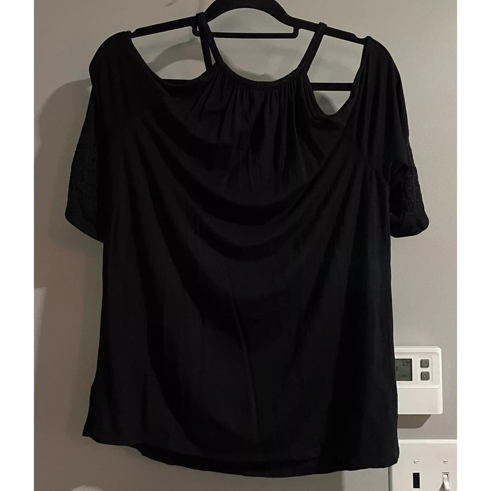 Ella Moss Top Draped T-Back Modal Stretch Sleeveless Blouse Womens Medium